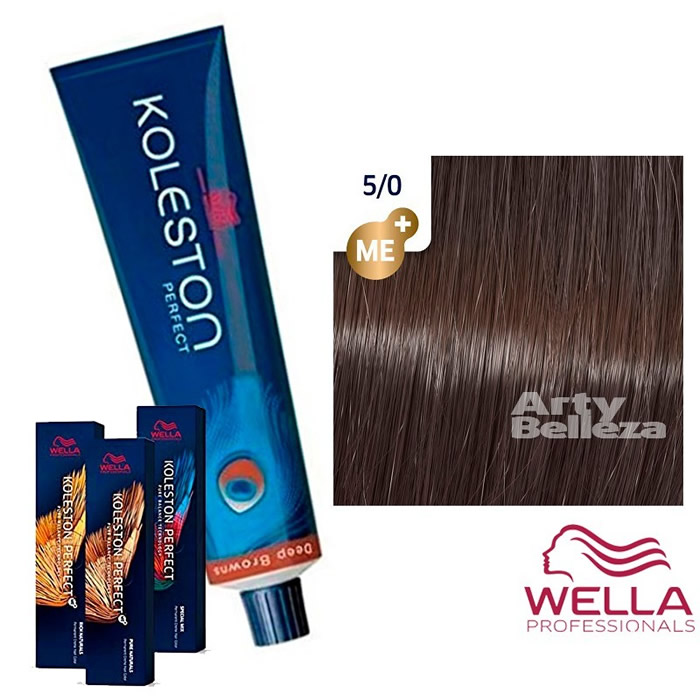 Wella Koleston Perfect 5/0 ME+ Light Pure Brown Natural Permanent – Beans  Beauty